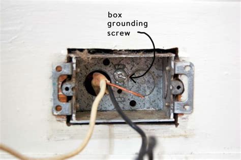 grounding receptacle to metal box|grounding old electrical outlets.